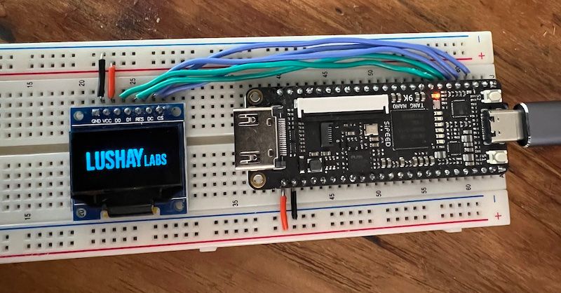 nanoページ Tang Nano 9K: OLED Screen 101